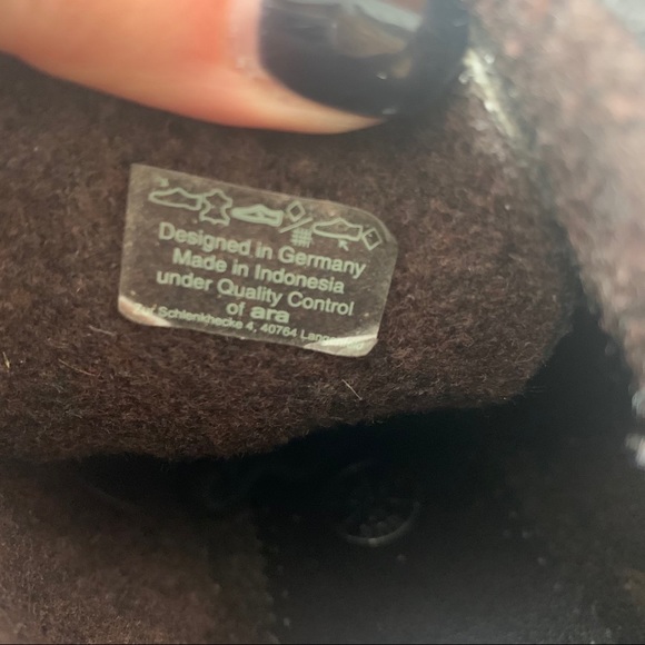 Ara gray suede lace up side zip booties size 7.5 - Picture 7 of 9